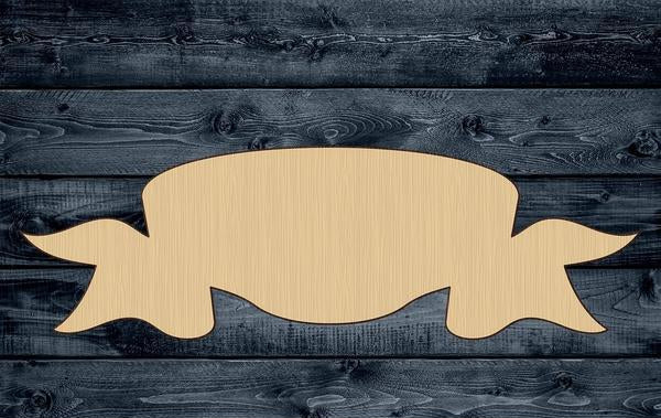 Banner Flag Wood Cutout Shape Silhouette Blank Unpainted Sign 1/4 inch thick