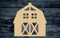 Barn Farm House Wood Cutout Shape Silhouette Blank Unpainted Sign 1/4 inch thick