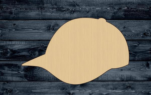 Baseball Hat Wood Cutout Shape Blank Unpainted Sign 1/4 inch thick