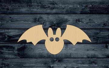 Bat Baby Fly Halloween Wood Cutout Shape Silhouette Blank Unpainted Sign 1/4 inch thick