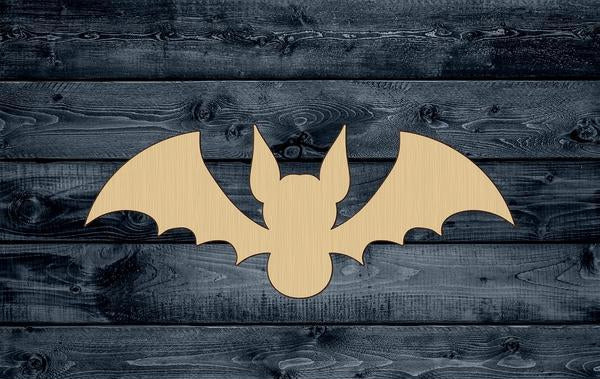 Bat Fly Halloween Wood Cutout Shape Silhouette Blank Unpainted Sign 1/4 inch thick