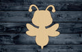 Bee Baby Honey Wood Cutout Shape Silhouette Blank Unpainted Sign 1/4 inch thick