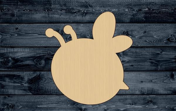 Bee Honey Baby Wood Cutout Silhouette Blank Unpainted Sign 1/4 inch thick