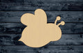 Bee Honey Insect Wood Cutout Shape Silhouette Blank Unpainted Sign 1/4 inch thick