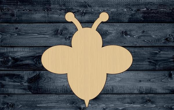 Bee Honey Wood Cutout Silhouette Blank Unpainted Sign 1/4 inch thick