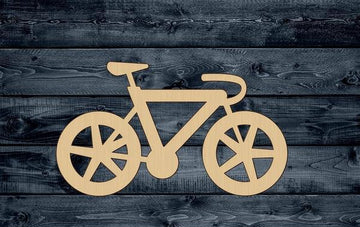Bicycle Wood Cutout Shape Blank Unpainted Sign 1/4 inch thick
