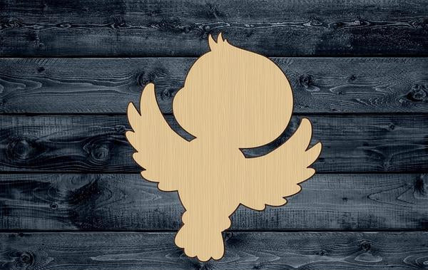 Bird Baby Fly Wood Cutout Silhouette Blank Unpainted Sign 1/4 inch thick