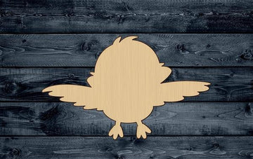 Bird Baby Wood Cutout Shape Blank Unpainted Sign 1/4 inch thick