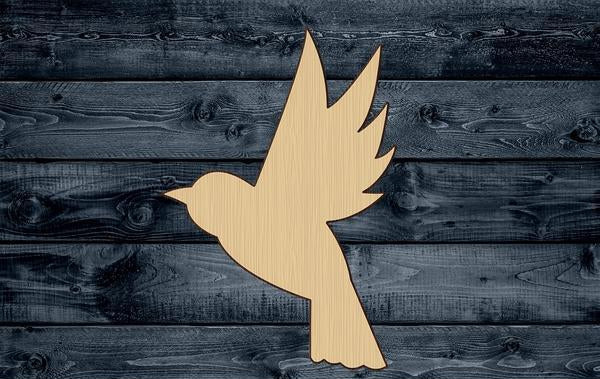 Bird Wood Cutout Shape Silhouette Blank Unpainted Sign 1/4 inch thick