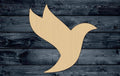 Bird Wood Cutout Shape Silhouette Blank Unpainted Sign 1/4 inch thick