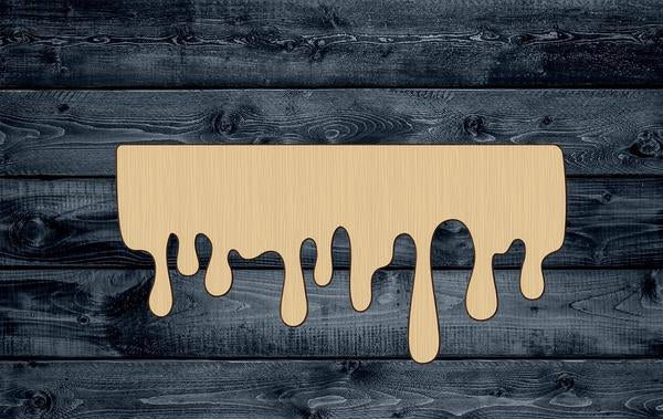 Blood Splatter Drip Water Wood Cutout Shape Silhouette Blank Unpainted Sign 1/4 inch thick