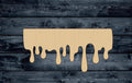 Blood Splatter Drip Water Wood Cutout Shape Silhouette Blank Unpainted Sign 1/4 inch thick