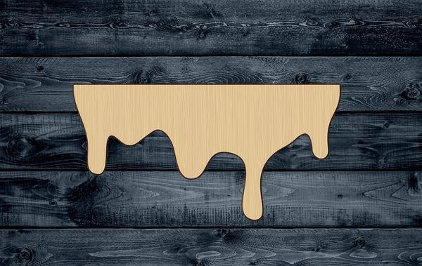 Blood Splatter Drip Water Wood Cutout Shape Silhouette Blank Unpainted Sign 1/4 inch thick