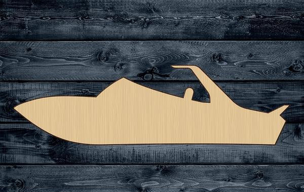Boat Speed Yacht Wood Cutout Shape Contour Unpainted Sign 1/4 inch thick