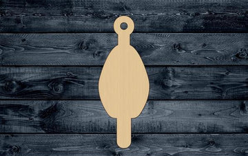 Bobber Fishing Bait Lure Wood Cutout Shape Silhouette Blank Unpainted Sign 1/4 inch thick
