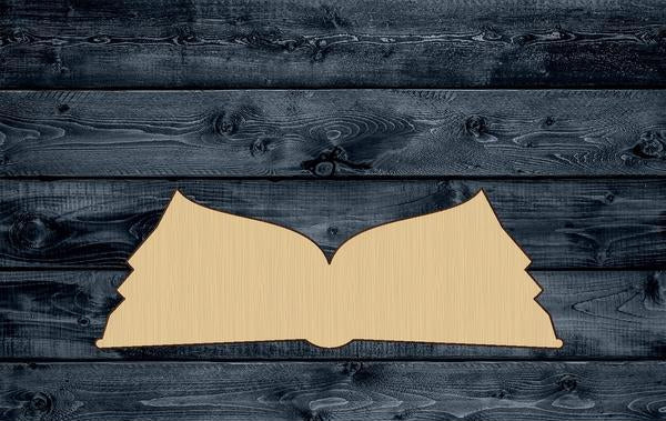 Book School Reading Wood Cutout Shape Blank Unpainted Sign 1/4 inch thick