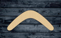 Boomerang Wood Cutout Shape Silhouette Blank Unpainted Sign 1/4 inch thick
