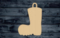 Boot Rubber Firefighter Wood Cutout Shape Silhouette Blank Unpainted Sign 1/4 inch thick
