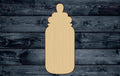 Bottle Baby Milk Wood Cutout Shape Silhouette Blank Unpainted Sign 1/4 inch thick
