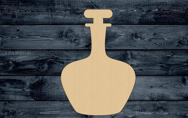 Bottle Liquor Wood Cutout Shape Silhouette Blank Unpainted Sign 1/4 inch thick