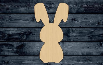 Bunny Easter Animal Shape Silhouette Blank Unpainted Wood Cutout Sign 1/4 inch thick