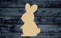 Bunny Easter Animal Shape Silhouette Blank Unpainted Wood Cutout Sign 1/4 inch thick