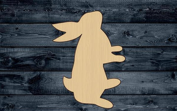 Bunny Easter Head Wood Cutout Shape Silhouette Blank Unpainted Sign 1/4 inch thick