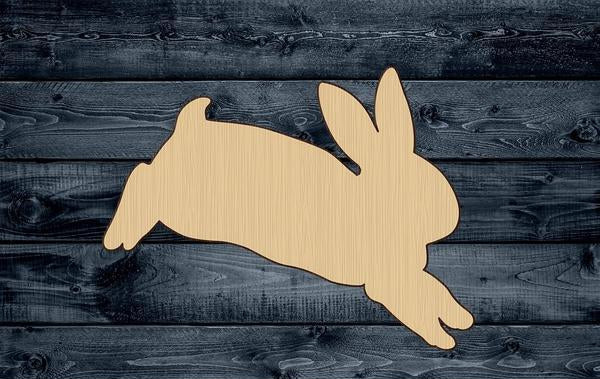Bunny Jump Easter Wood Cutout Shape Silhouette Blank Unpainted Sign 1/4 inch thick
