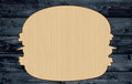 Burger Sandwich Wood Cutout Shape Silhouette Blank Unpainted Sign 1/4 inch thick