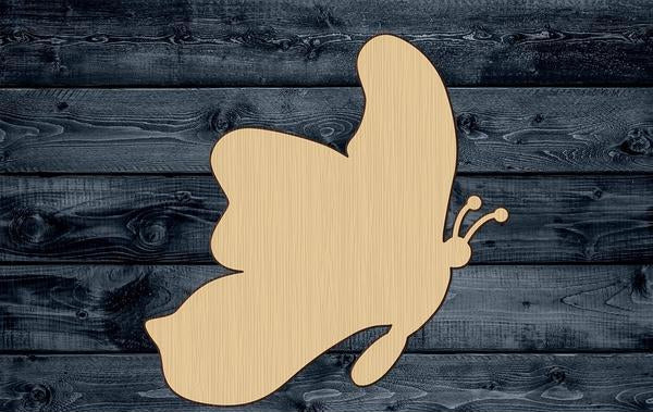 Butterfly Wood Cutout Shape Silhouette Blank Unpainted Sign 1/4 inch thick