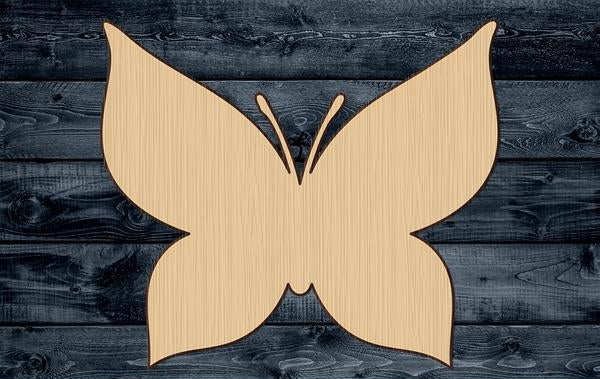 Butterfly Wood Cutout Shape Silhouette Blank Unpainted Sign 1/4 inch thick