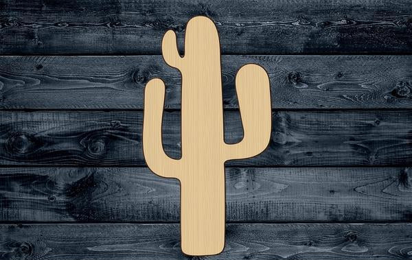 Cactus Plant Desert Wood Cutout Shape Silhouette Blank Unpainted Sign 1/4 inch thick