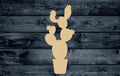 Cactus Plant Wood Cutout Shape Silhouette Blank Unpainted Sign 1/4 inch thick