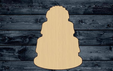 Cake Wedding Birthday Wood Cutout Shape Silhouette Blank Unpainted Sign 1/4 inch thick