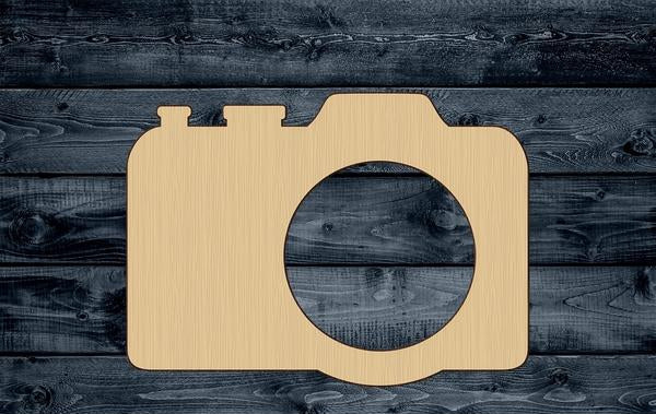 Camera Photo Picture Wood Cutout Shape Silhouette Blank Unpainted Sign 1/4 inch thick