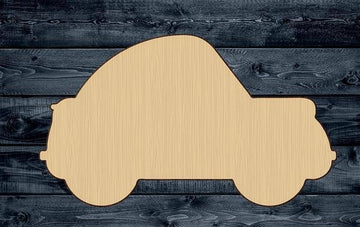 Car Toy Beetle Vehicle Shape Silhouette Blank Unpainted Wood Cutout  Sign 1/4 inch thick