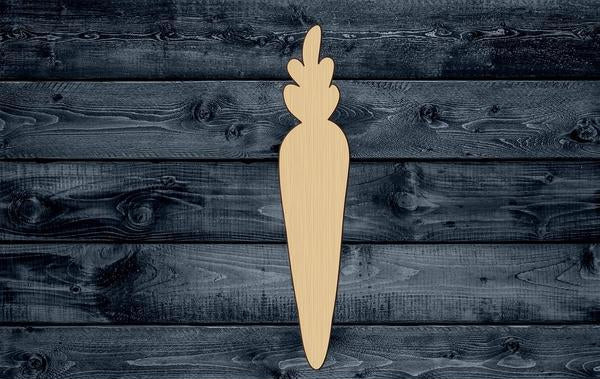 Carrot Stick Wood Cutout Shape Silhouette Blank Unpainted Sign 1/4 inch thick