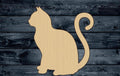 Cat Feline Wood Cutout Contour Silhouette Blank Unpainted Sign 1/4 inch thick