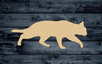 Cat Pet Feline Wood Cutout Shape Contour Unpainted Sign 1/4 inch thick