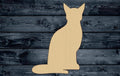 Cat Pet Wood Cutout Shape Silhouette Blank Unpainted Sign 1/4 inch thick