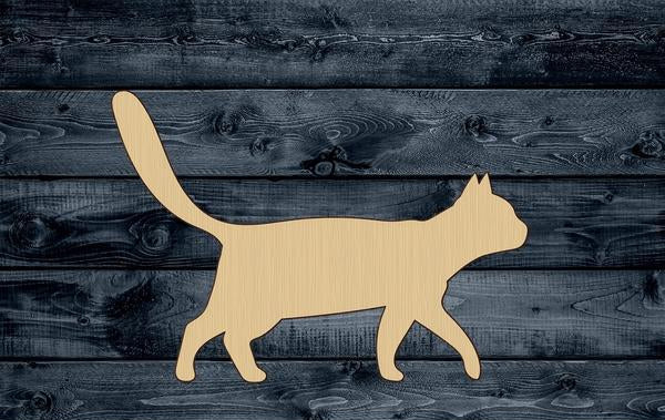 Cat Pet Wood Cutout Shape Silhouette Blank Unpainted Sign 1/4 inch thick