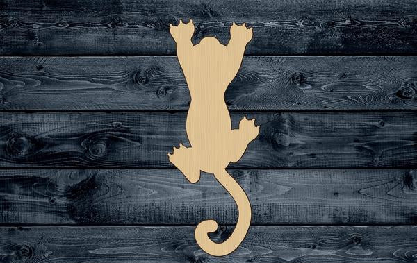 Cat Play Pet Wood Cutout Shape Silhouette Blank Unpainted Sign 1/4 inch thick