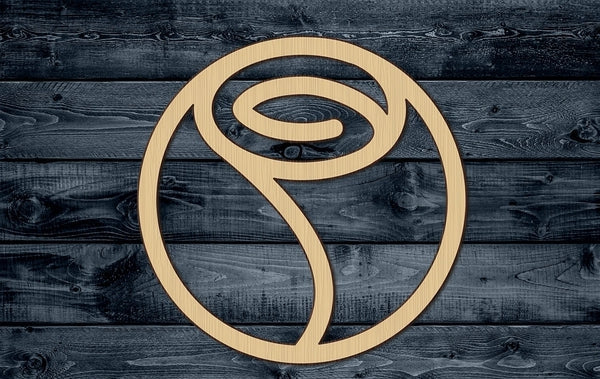 Flower Spring Garden Bulb Rose Stylized Wood Cutout Shape Silhouette Blank Unpainted Sign 1/4 inch thick