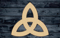 Celtic Knot Cross Wood Cutout Symbol Silhouette Blank Unpainted Sign 1/4 inch thick
