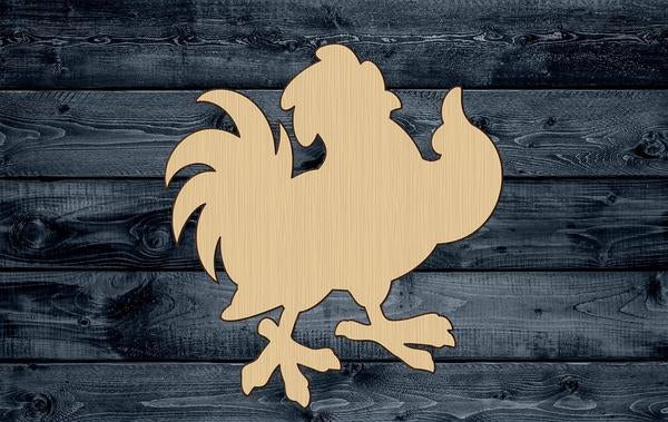 Chicken Chick Hen Wood Cutout Silhouette Blank Unpainted Sign 1/4 inch thick