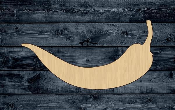 Chili Pepper Hot Wood Cutout Shape Silhouette Blank Unpainted Sign 1/4 inch thick