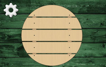 Circle Board Disk Wood Cutout Unpainted Shape Sign 1/4 inch thick (bolts/nuts not included)
