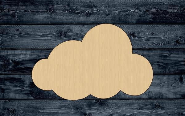 Cloud Wood Cutout Shape Silhouette Blank Unpainted Sign 1/4 inch thick