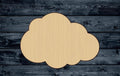 Cloud Wood Cutout Shape Silhouette Blank Unpainted Sign 1/4 inch thick