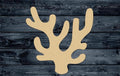 Coral Plant Wood Cutout Shape Silhouette Blank Unpainted Sign 1/4 inch thick